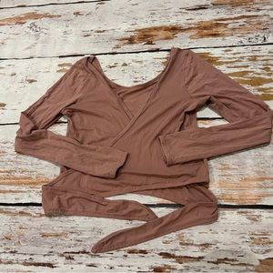 Lululemon wrap top reversible